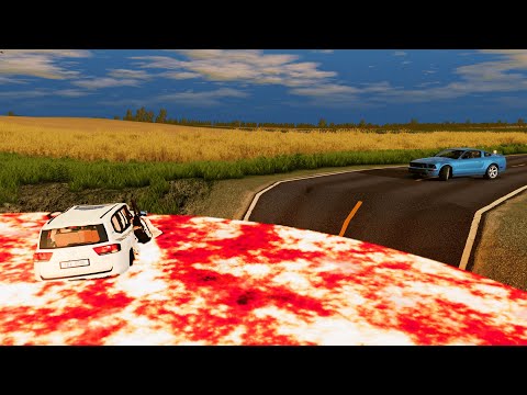 Cars vs Lava Traps #1 BeamNg Drive