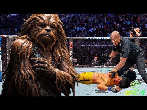 Bruce Lee vs. Chewbacca - EA Sports UFC 4 - Epic Fight 🔥🐲