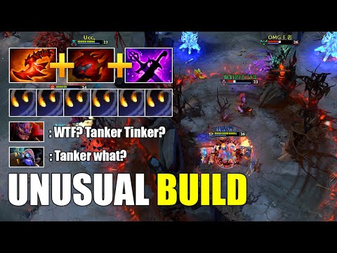 Kaya and Sange + Heart of Tarrasque? Unusual build for Tinker | Tinker Dota 2 Gameplay