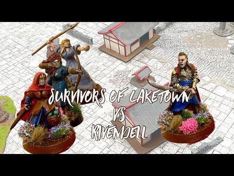 MESBG Battle Report 800 Points Survivors of Laketown vs Rivendell