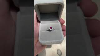 Natural Burmese Pigeon Blood Ruby Ring