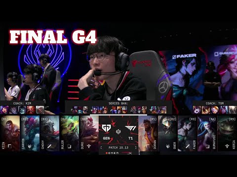 GEN vs T1 - Game 4 | Grand Final LoL MSI 2025 Main Stage | T1 vs Gen.G G4 full