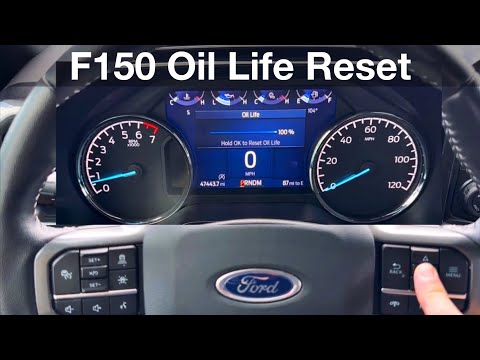 2021 - 2023 Ford F150 How to reset oil life reminder / maintenance