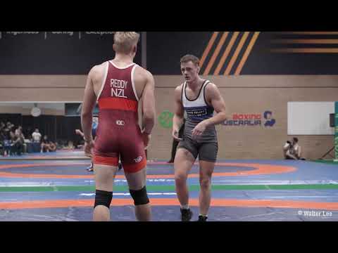 ALEX REDDY (New Zealand) vs KYLE FERGUSON  [4K VIDEO]  -  NATIONAL WRESTLING CHAMPIONSHIPS 2022