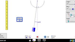 Measuring the Period of the Pendulum PhET