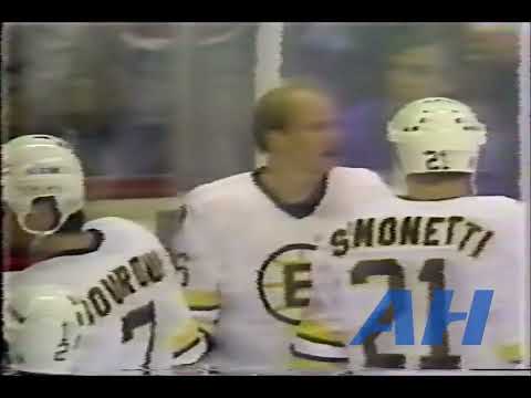 NHL Oct. 13, 1985 Rick Middleton,BOS v Chris Nilan,MTL (buttend) Live + (HL) Boston Bruins Montreal
