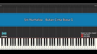 Download lagu Tutorial Piano Siti Nurhaliza - Bukan Cinta Biasa Original Keys ( G=do ) mp3