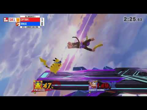 Captain L (Pikachu) vs Irakaz (Diddy Kong) - Winners Semi Finals - SKL Smashfest 3 - Smash Wii U