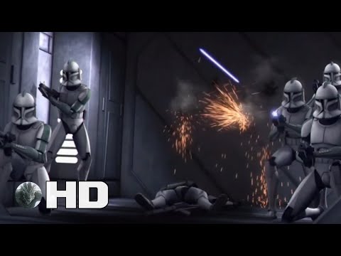 Green Company vs. Droids -  STAR WARS THE CLONE WARS (2008) | Movie Clip HD