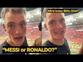 Florian Wirtz reaction when fans asking question 'MESSI or Ronaldo' after winning Bundesliga title