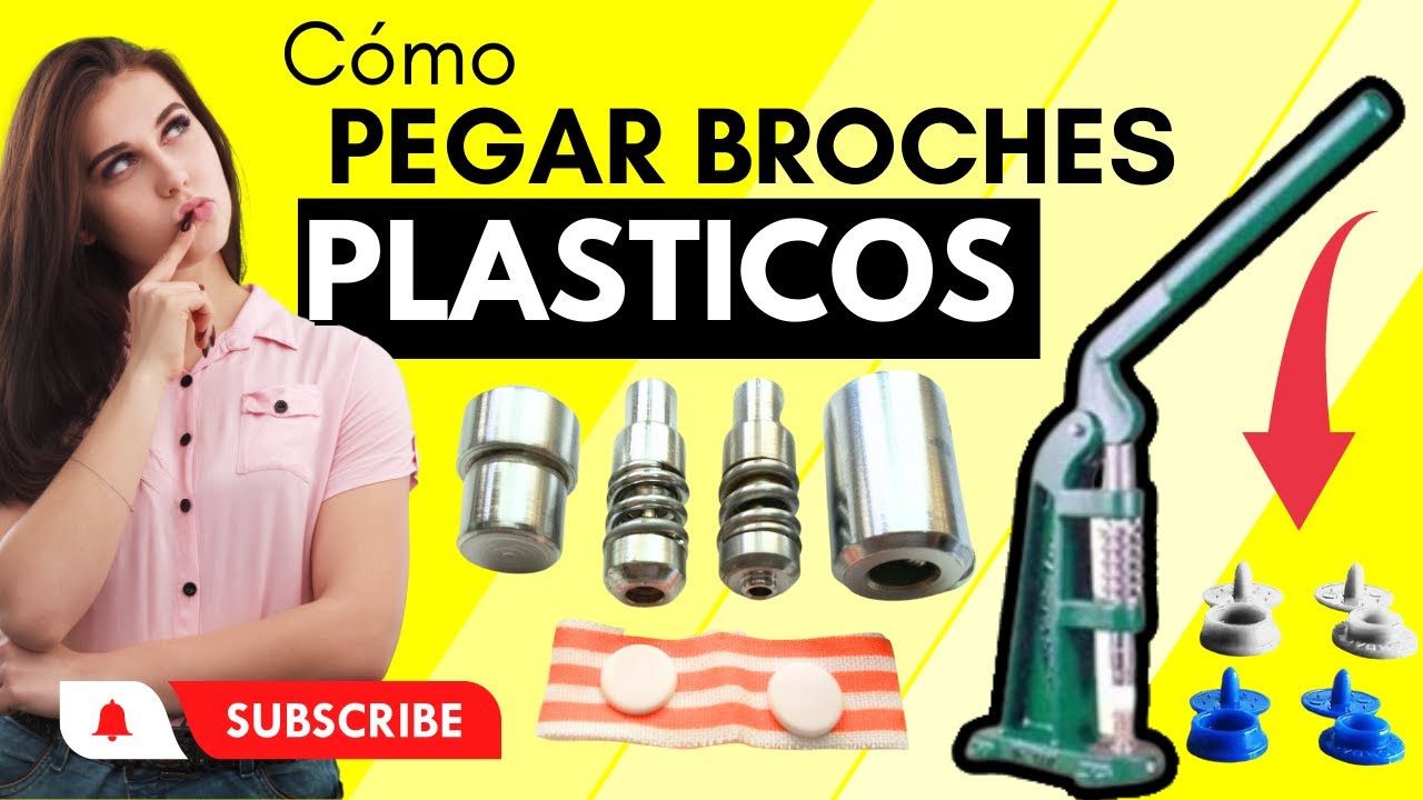 COMO USAR TROQUEL PARA BROCHES PLÁSTICOS ROPA BEBE Y OTROS USOS