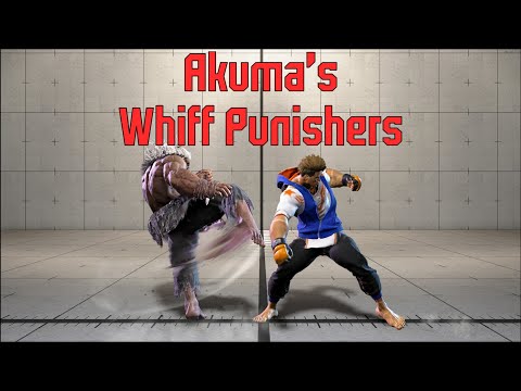 Akuma Whiff Punish Guide - Street Fighter 6