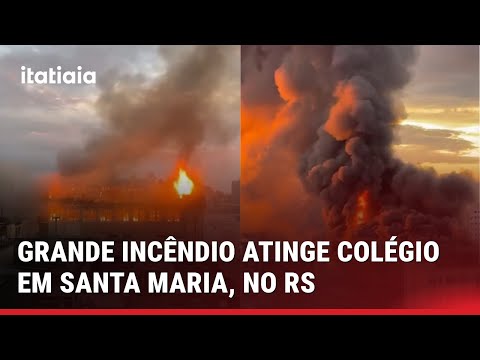 INCÊNDIO ATINGE O COLÉGIO MARISTA DE SANTA MARIA, NO RIO GRANDE DO SUL