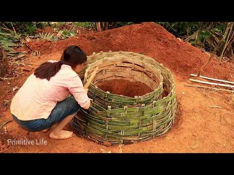 Primitive Life Digging wells Search for a Source of Water to Survive in the Wilderness Full Video