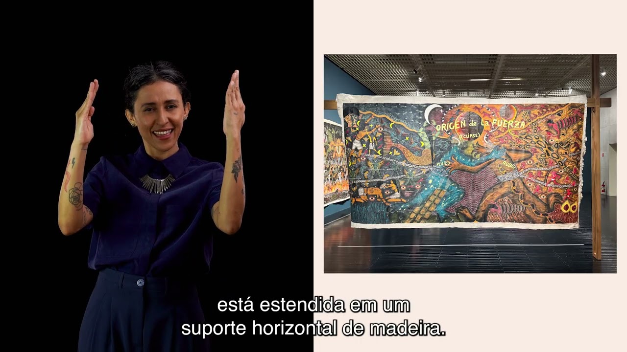 MASP Acessibilidade | Santiago Yahuarcani | Descrição da galeria - Pietro 5