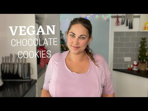 VEGAN CHOCOLATE COOKIE RECIPE | Air fryer cookies | vegan recipe | Vlogmas day 5 | Baking