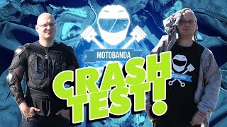 Crash test - Jak nie ubierać się na motocykl ?! Tania Zbroja vs Bluza vs Kurtka Motocyklowa