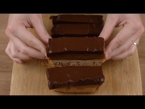 With some biscuits, I make the Woodpecker Butterscotch Finger Pie.