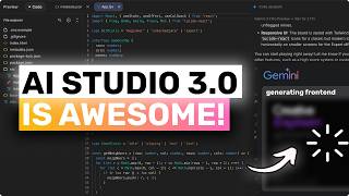 Google AI Studio 3.0 (Fully Free): This is ACTUALLY AWESOME!