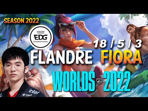 EDG Flandre FIORA vs AATROX Top - NA Ranked - WORLDS 2022
