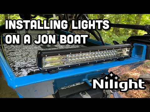 Installing Nilight Light Bar on a Jon Boat