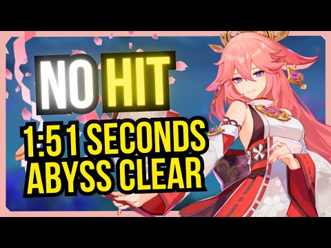 C0 Yae Aggravate Vs Spiral Abyss NO HIT Run