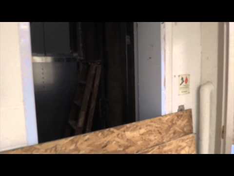 Death of the vintage Haughton freight elevator @ Todd Union.