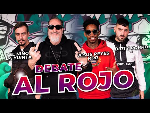 EL NIÑO LA YUINTA vs DIRTY PORKO  vs JESUS REYES en 🔴 DEBATE AL ROJO #1 con 😎 DANI EL ROJO 😎