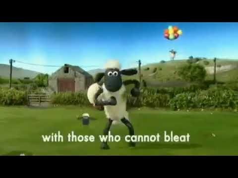 Shaun the sheep. Very fast and funny song
