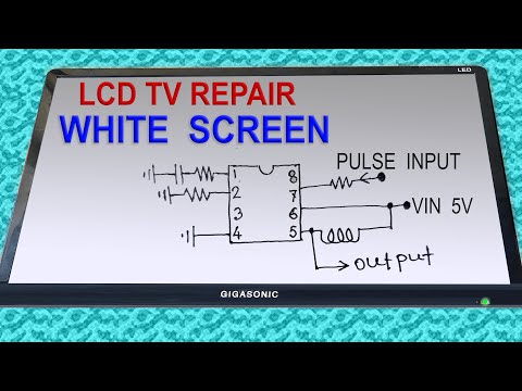 LCD TV Repair, White Screen or White Display Problem | No Picture Sound OK | LED TV Panel Repair