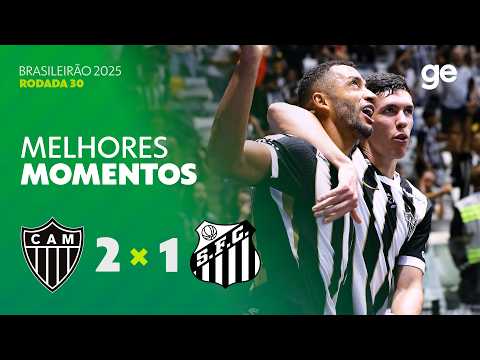 Gols e melhores lances de Atlético Mineiro x Santos