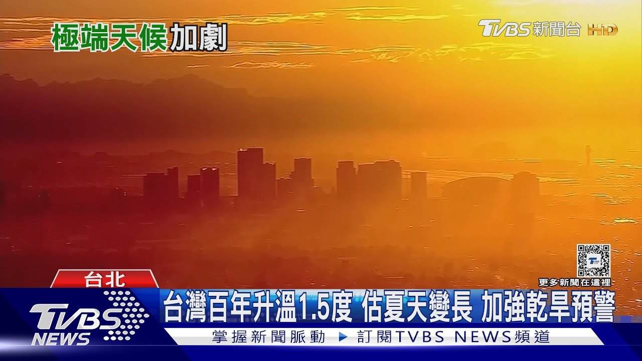 極端氣候加劇！台灣百年升溫1.5度　颱風將變少「強度增」