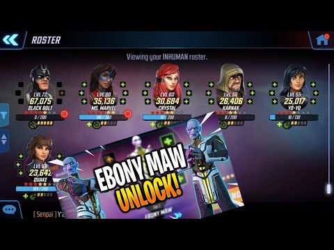 Very Tricky to Unlock Ebony Maw/ Marvel Strike Force