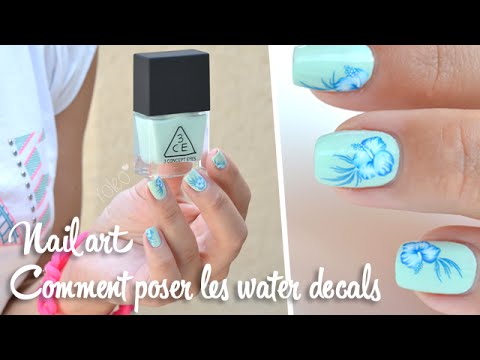 comment poser water decals