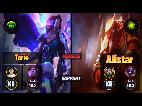 Effort TARIC (Support) [Guardian] VS ALISTAR - Challenger KR Patch 10.3