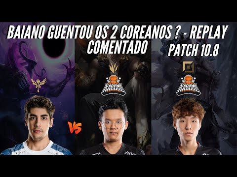 BAIANO CONSEGUIU BATER OS 2 COREANOS DA KABUM WIZ E PARANG -   LOL REPLAYS COMENTADO