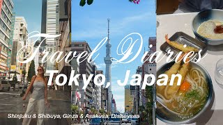 Travel vlog - TOKYO JAPAN VLOG | Travel Diaries | 5 days exploring Shinjuku, Shibuya, Ginza, Asakusa & Disneysea