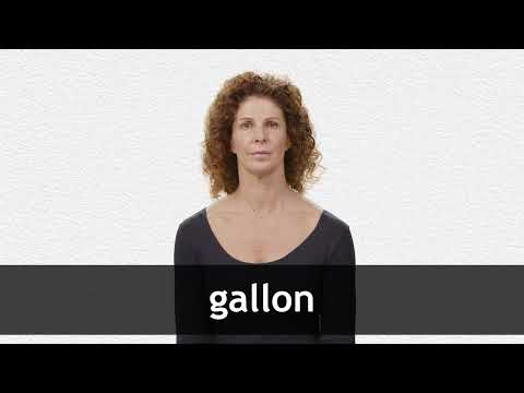 How to pronounce GALLON in American English