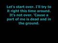 Chris Daughtry - It's Not Over (LYRICS!)