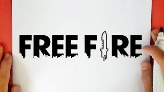 HOW TO DRAW THE FREE FIRE LOGO