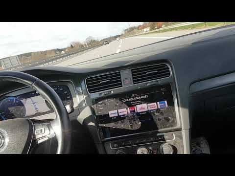 Nice ride in Schwandorf B85 & A93 Autobahn with eGolf, Germany Bavaria
