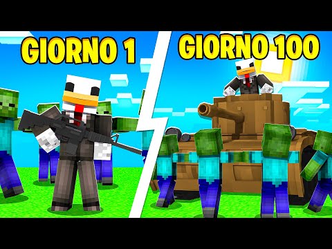 100 GIORNI IN UN'APOCALISSE ZOMBIE SU MINECRAFT