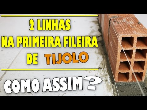 LEARN HOW TO LAY BRICKS USING TWO LINES - THIS WILL LEAVE YOUR WALL ALIGNED AND PLUMB