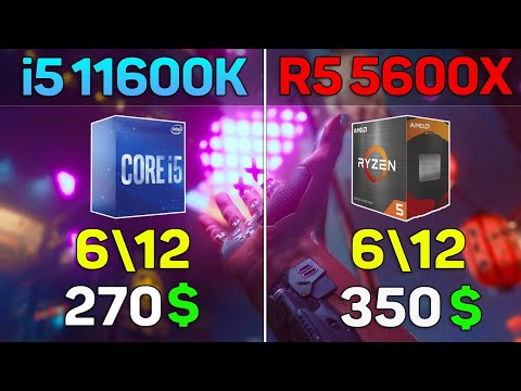 Core i5 11600k vs Ryzen 5 5600x - 8 Games Benchmark Test