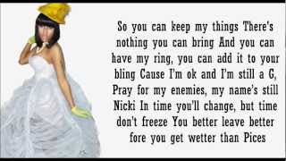 Nicki Minaj- So Special Lyrics