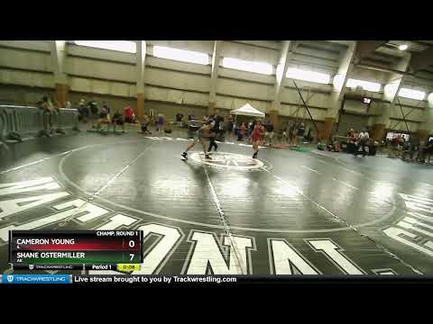 92 Lbs Champ. Round 1 - Cameron Young, IL Vs Shane Ostermiller, AK 9f7b