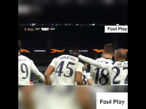 Tottenham vs antwerp Europa league 2020 ( Carlos vinicius,  lo celso goals)