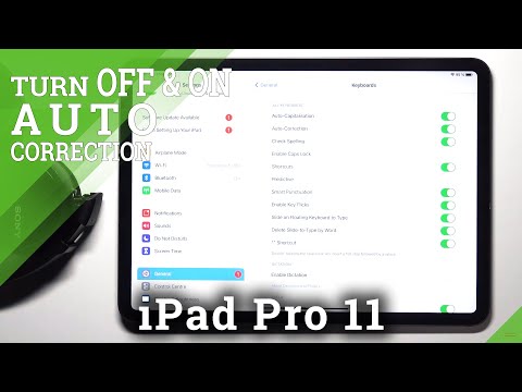 How to Activate Auto-Correction in iPad Pro 11 - Manage iOS Input Settings