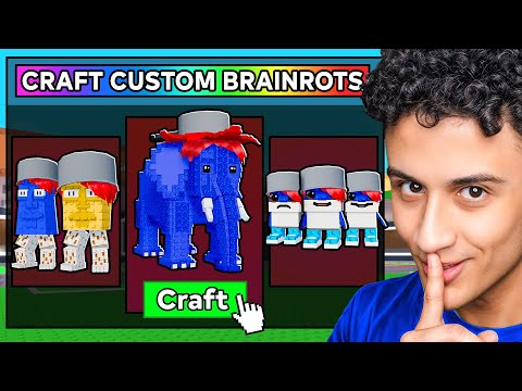 Steal a Brainrot, But You Can CRAFT CUSTOM BRAINROTS!