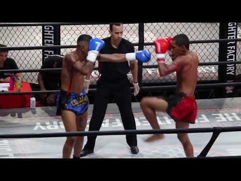 Kevim Caveirinha vs Tidevi - Round 1 - TFF Muay Thai Stadium - GP Collision